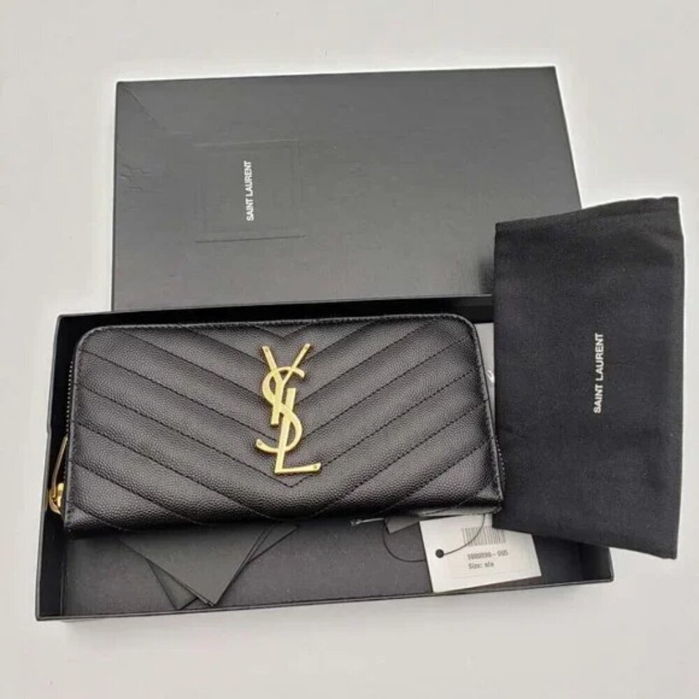 YVES SAINT LAURENT PARIS ZIPPY WALLET 375-080324 - Picture 11 of 11